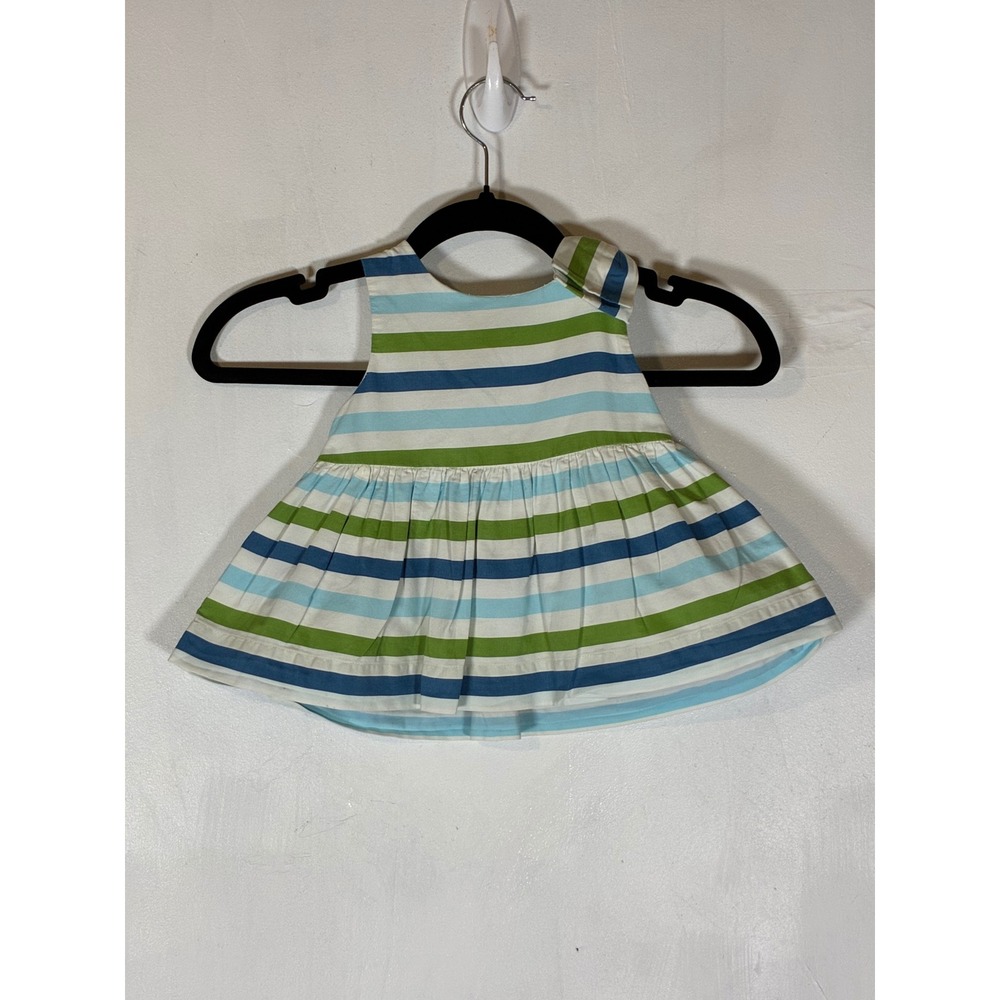 Janie and Jack Girls 18-24M Striped Bow Sleeveless Cotton Party Dress